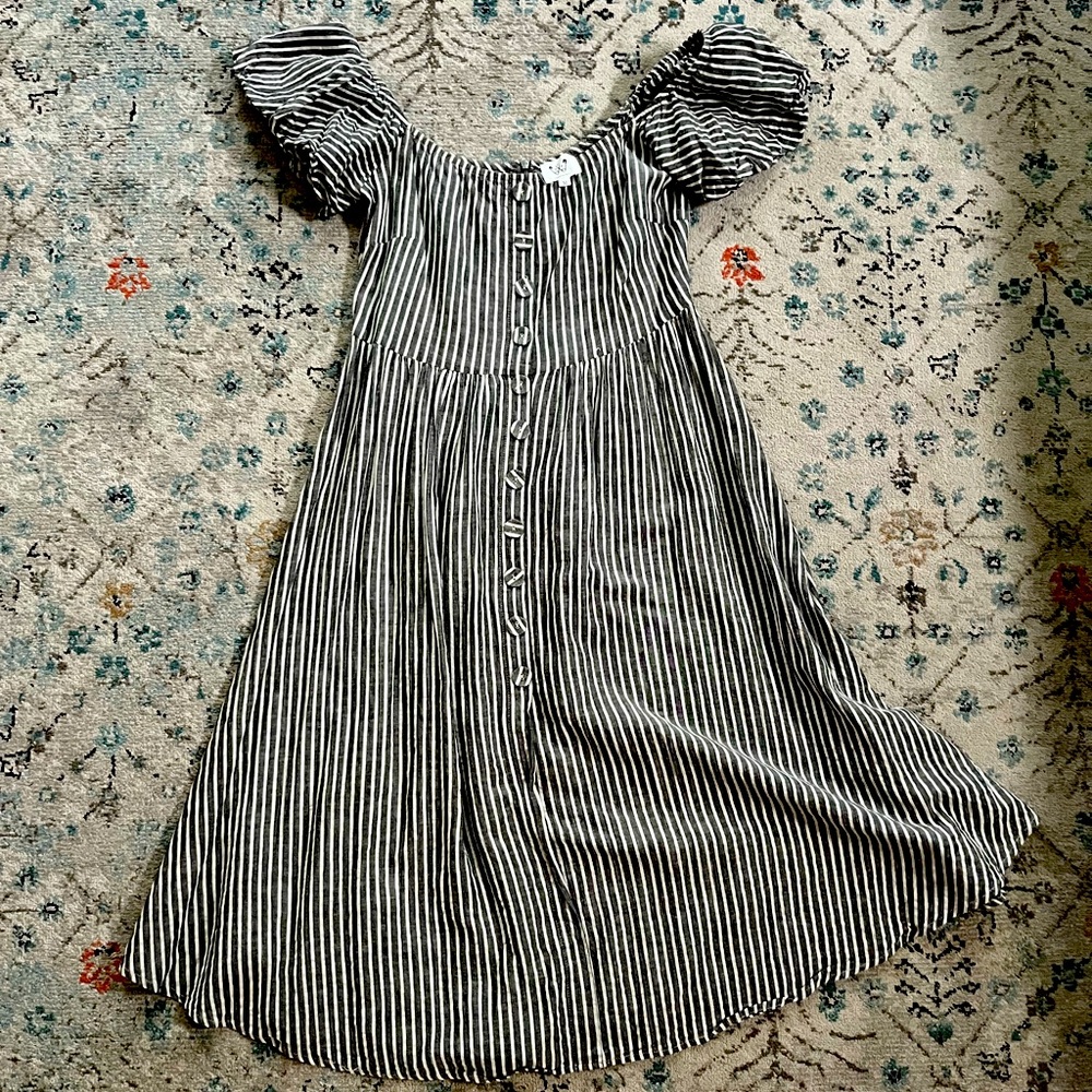 Mid length off shoulder dress